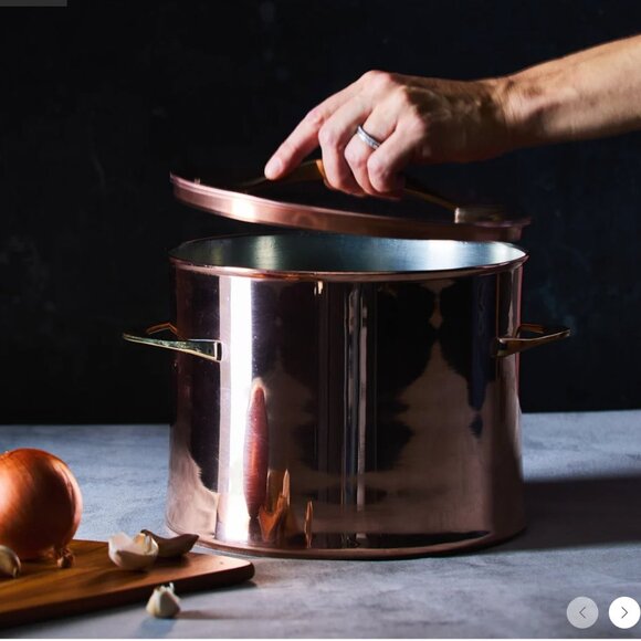 NWB-Dansk 7qt Copper Stockpot by Jens Quistgaard - Picture 4 of 15